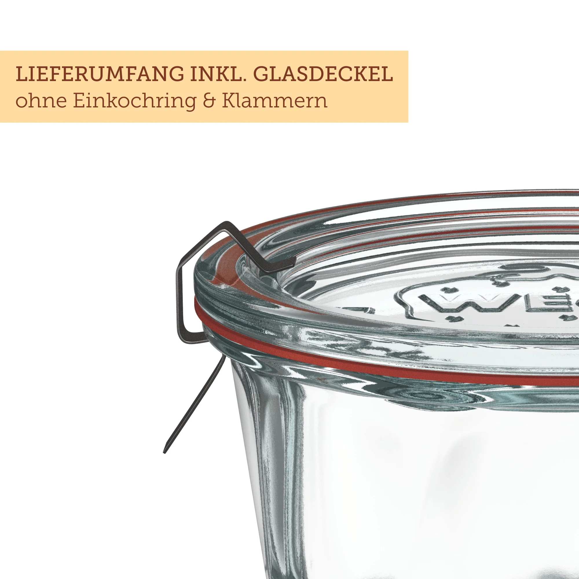 Gugelhupfglas 220 ml mit Glasdeckel (6 St.) - Image 3