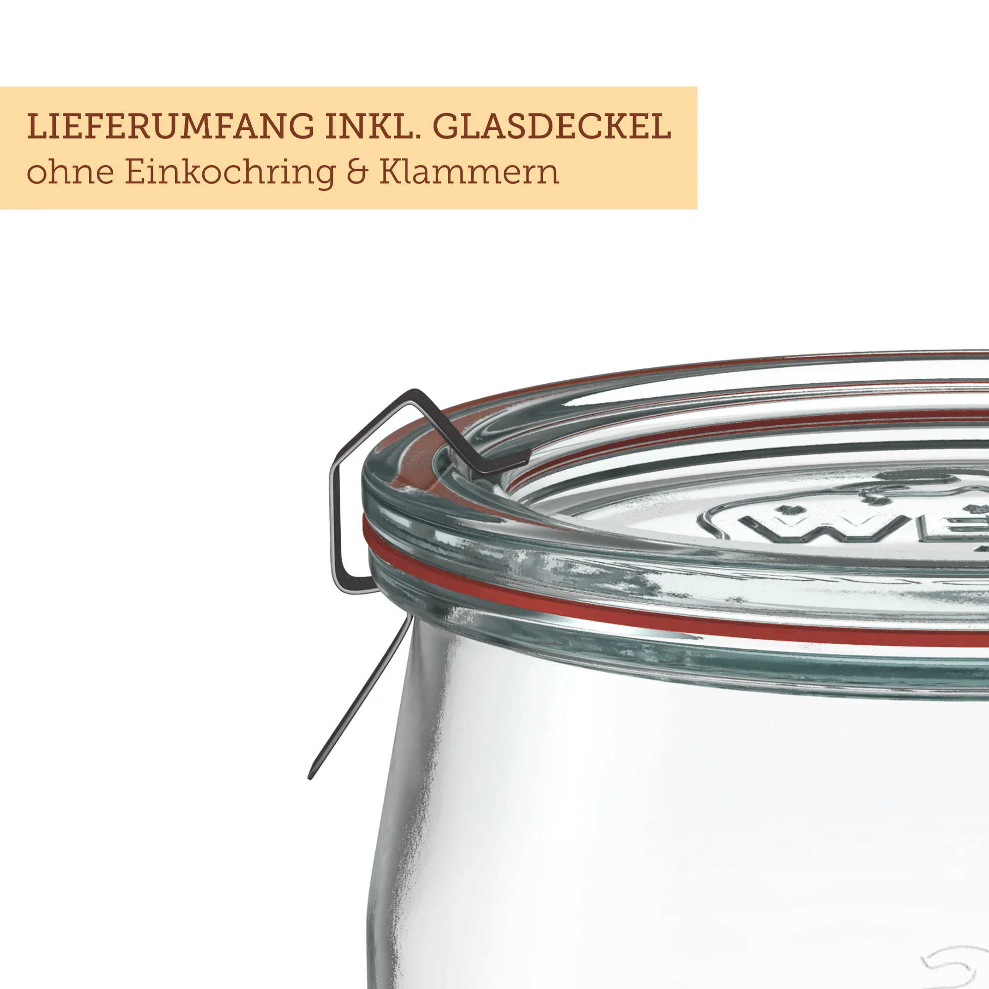 Tulpenglas 480 ml mit Glasdeckel (6 St.) - Image 3